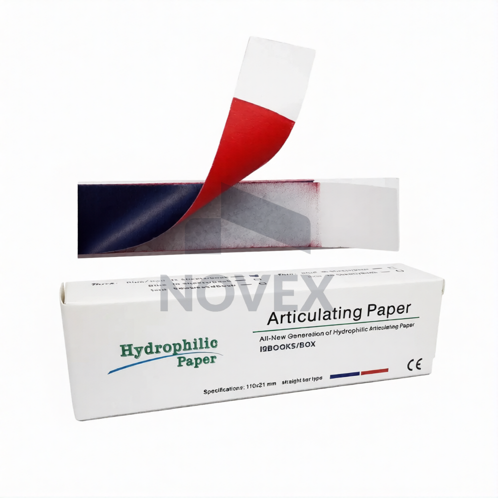 Hydrophilic Paper Artikülasyon Kağıdı 12 Kağıt Asroti (Kırmızı-Mavi)
