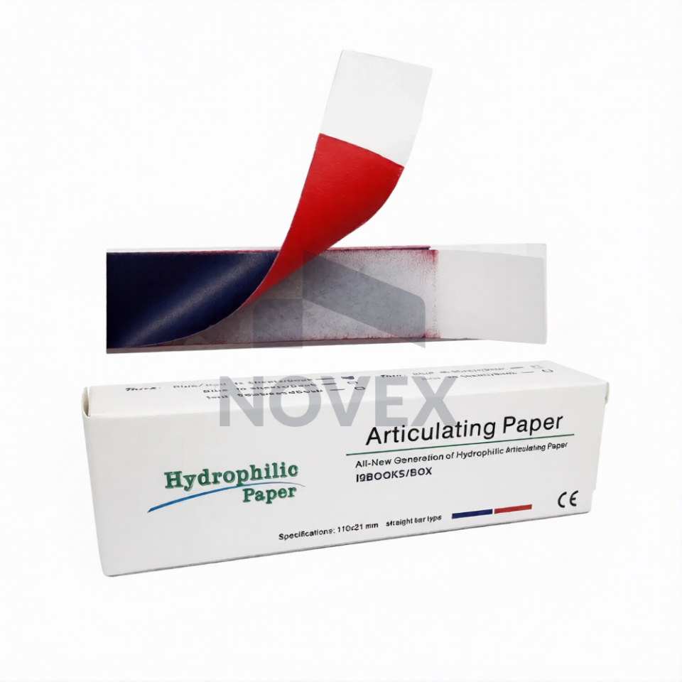 Hydrophilic Paper Artikülasyon Kağıdı 12 Kağıt Asroti (Kırmızı-Mavi)