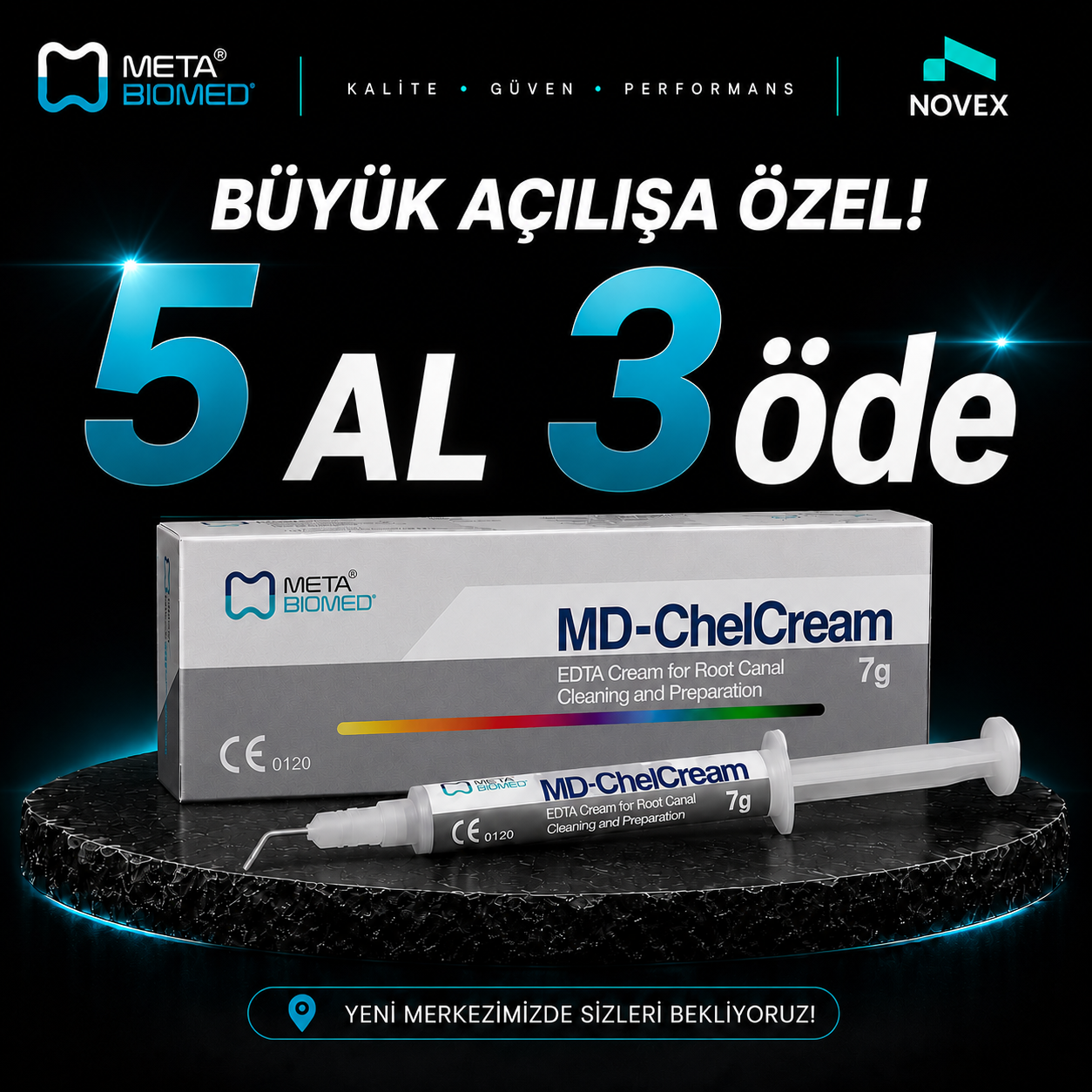 Meta Biomed MD Chelcream %19'luk EDTA Krem (5'li Paket)