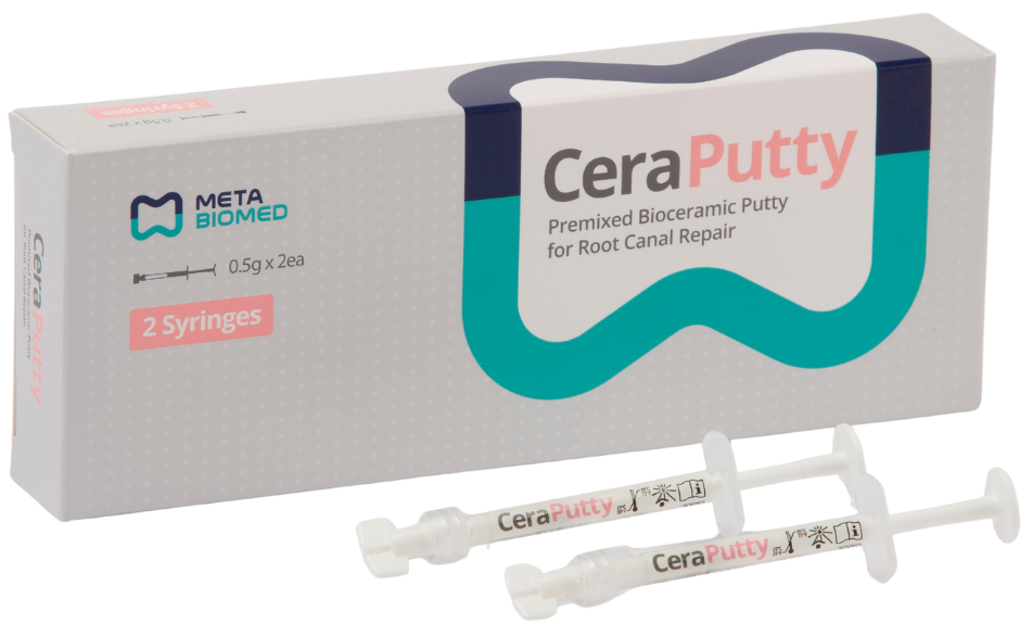 Meta Biomed CeraPutty Kök Kanal Onarımı İçin Premiks Biyoseramik Macun