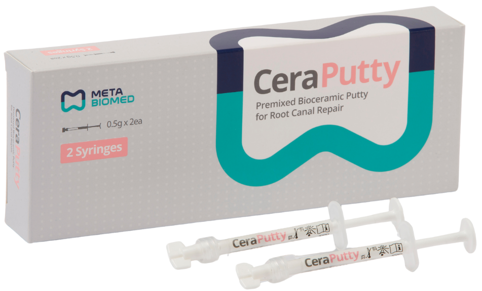 Meta Biomed CeraPutty Kök Kanal Onarımı İçin Premiks Biyoseramik Macun
