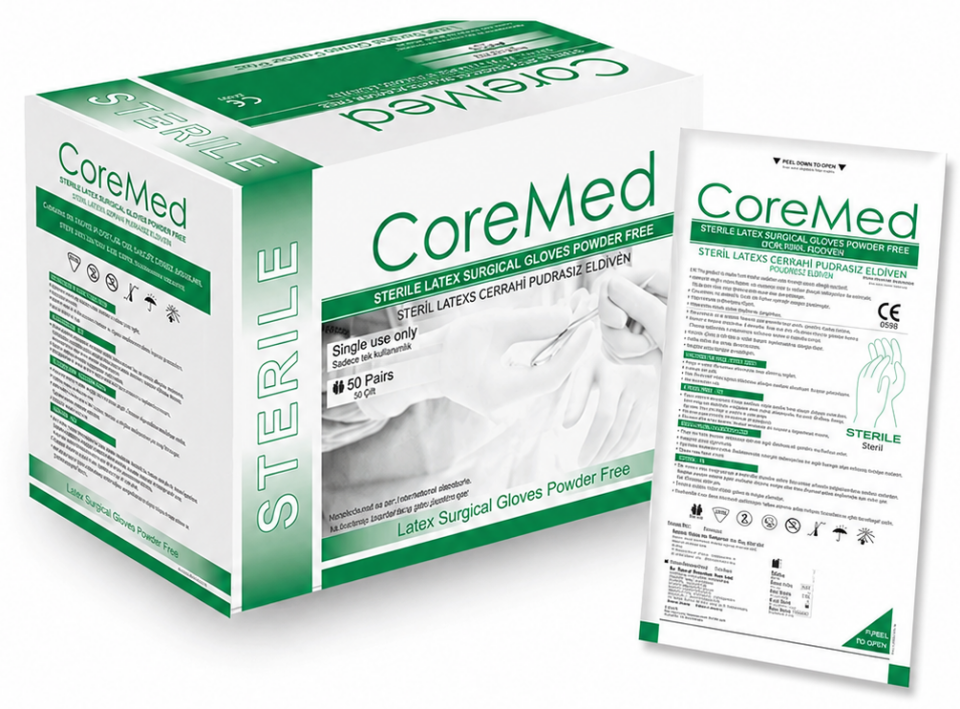 CoreMed Pudrasız Cerrahi Eldiven