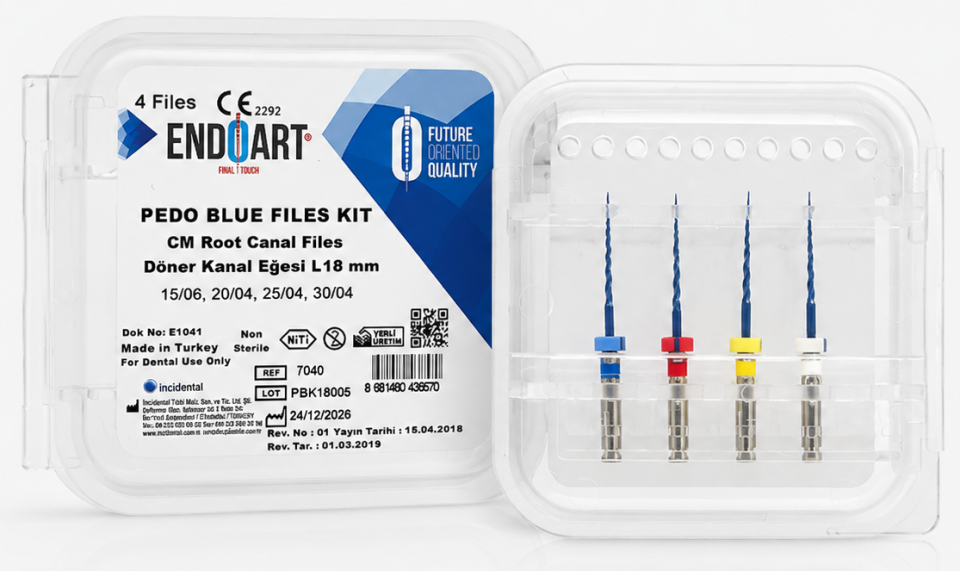 EndoArt Pedo Blue Döner Kanal Eğesi 18 mm