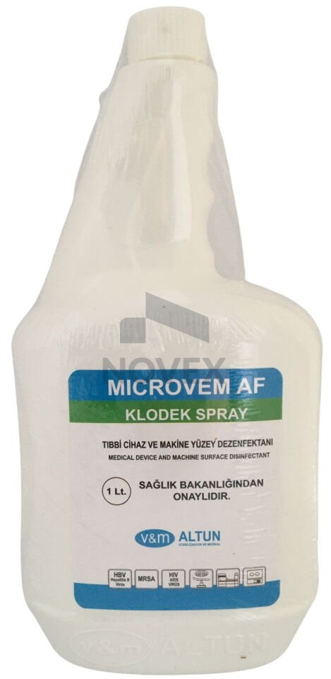 Microvem AF Klodek Spray Tıbbi Cihaz Yüzey Dezenfektanı
