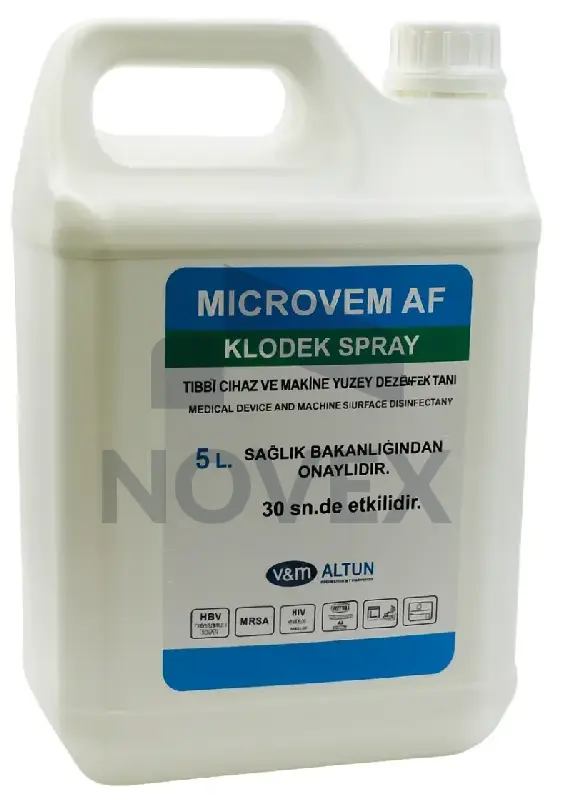 Microvem AF Klodek Spray Tıbbi Cihaz Yüzey Dezenfektanı