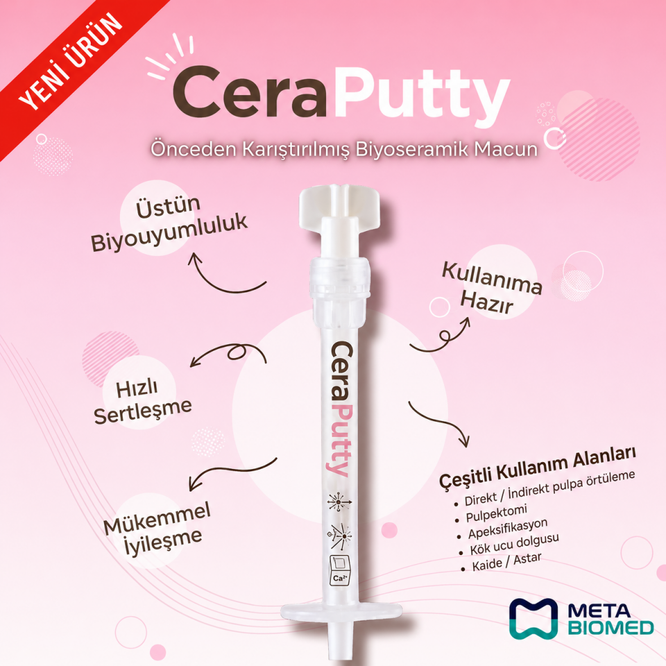 Meta Biomed CeraPutty MTA Biyoseramik İçerikli Kanal Dolgusu