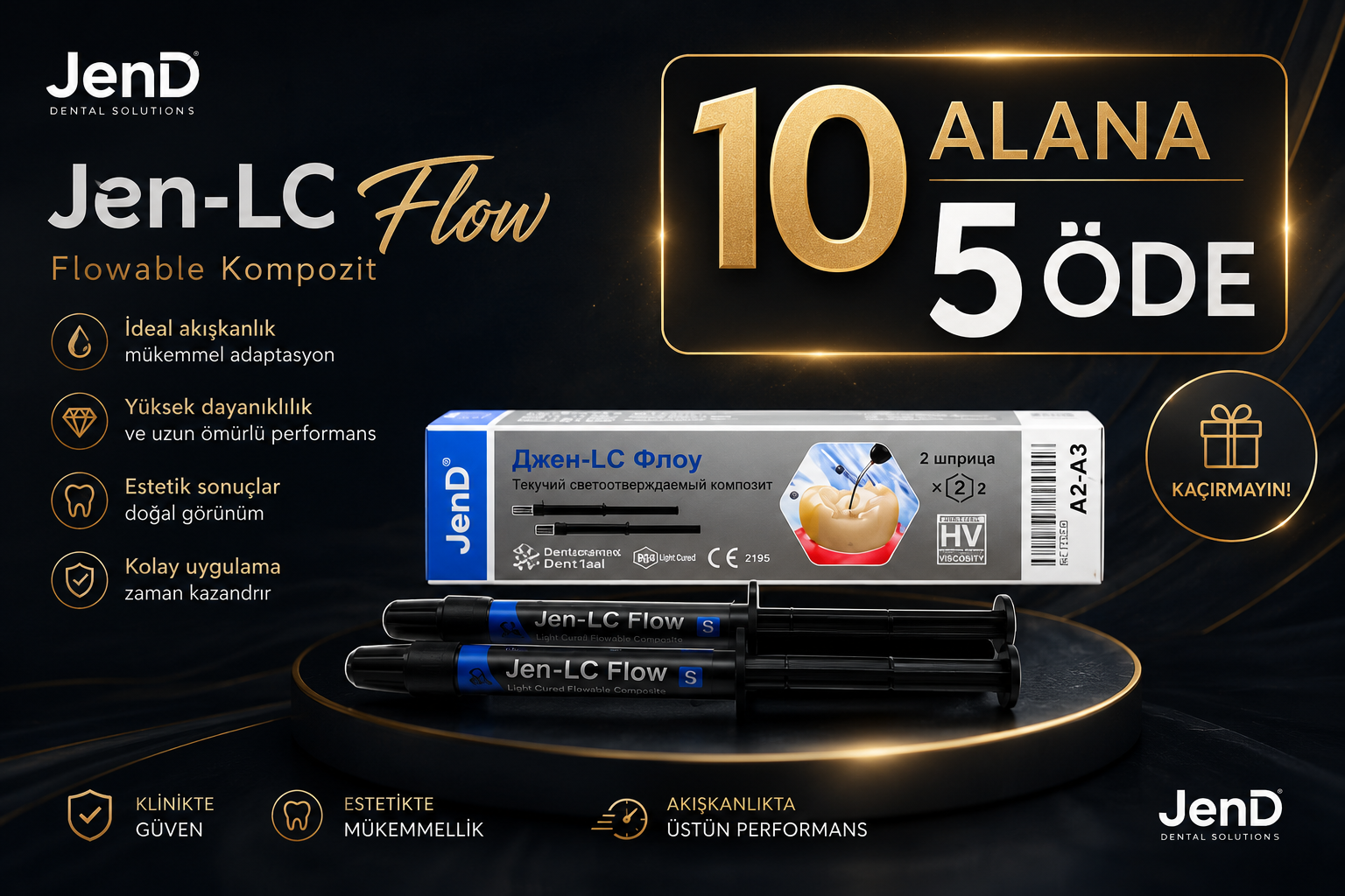 JenD Dental Ukraynalı Flow Akışkan Kompozit 10 lü