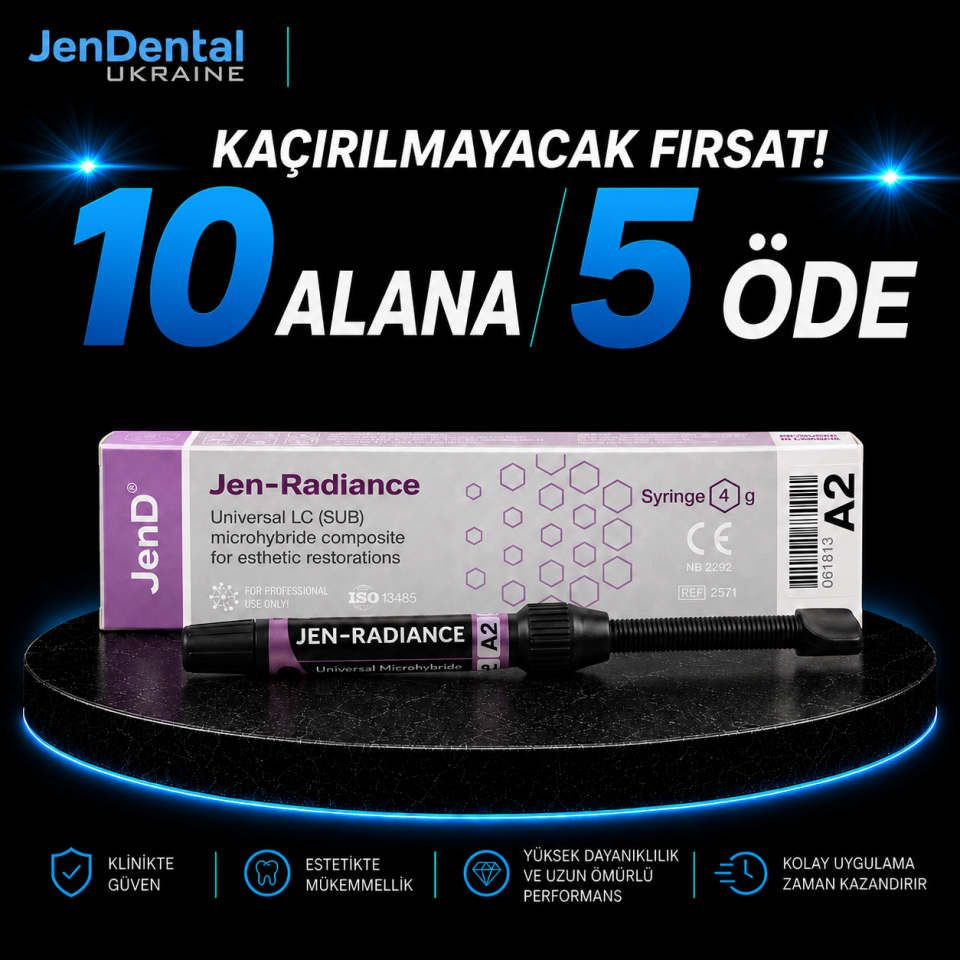 JenD Dental Ukrayna Menşeli Kompozit 4 g – 10’lu Paket