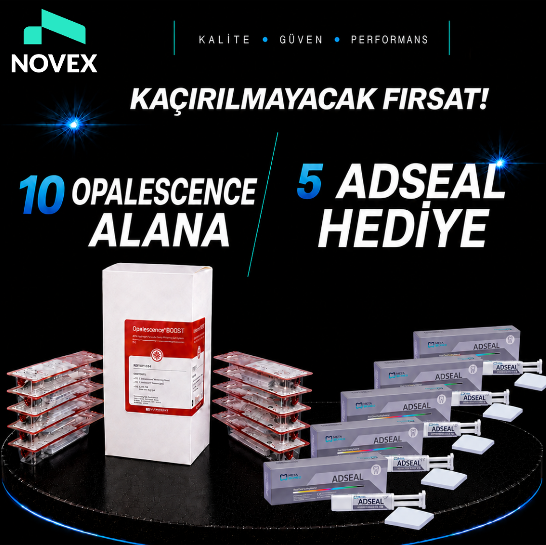 Ultradent Opalescence Boost PF 40% 10'Lu Paket + 5 Adet ADSEAL Rezin Bazlı Kanal Dolgu Patı Hediye