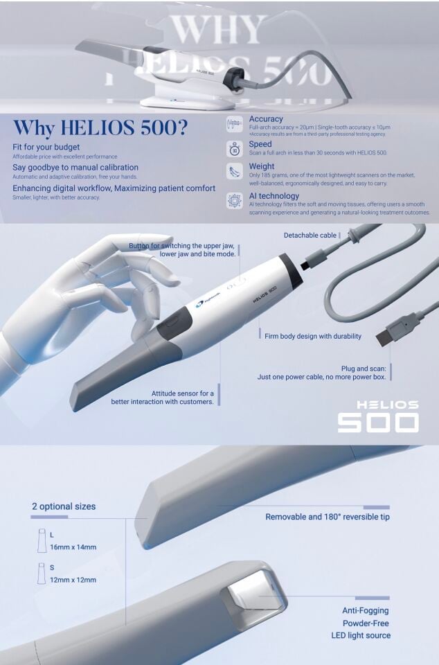 Eighteeth Helios 500 3D Ağız İçi Tarayıcı