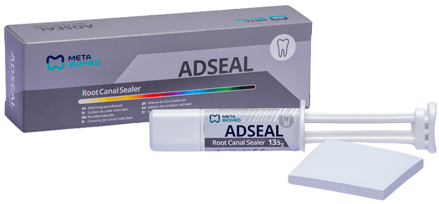 Meta Biomed ADSEAL Rezin Bazlı Kanal Dolgu Patı 3’lü Paket + 1 Adet Nexcore Dual-Cure Build-Up Kompozit Rezin White