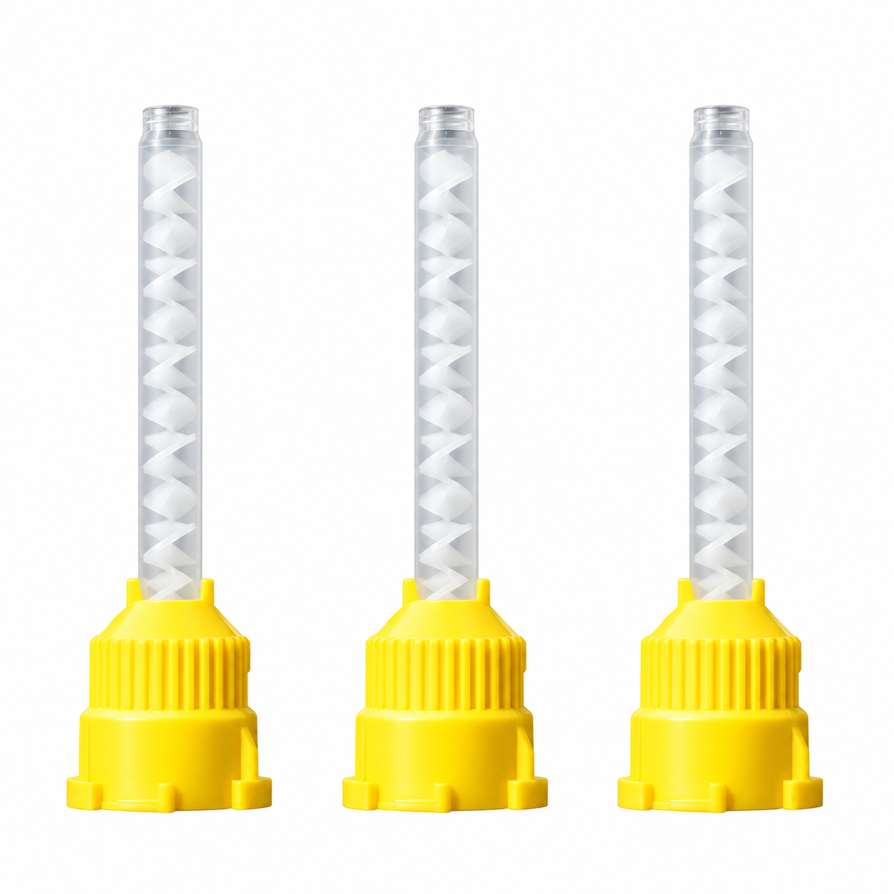 Silikon Karıştırma Ucu Sarı 50 li Paket