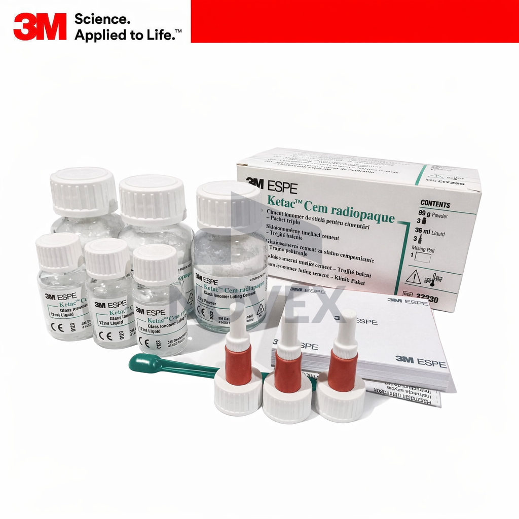 3M Ketac Cem Radiopaque Cam İyonomer Siman 3'lü Set