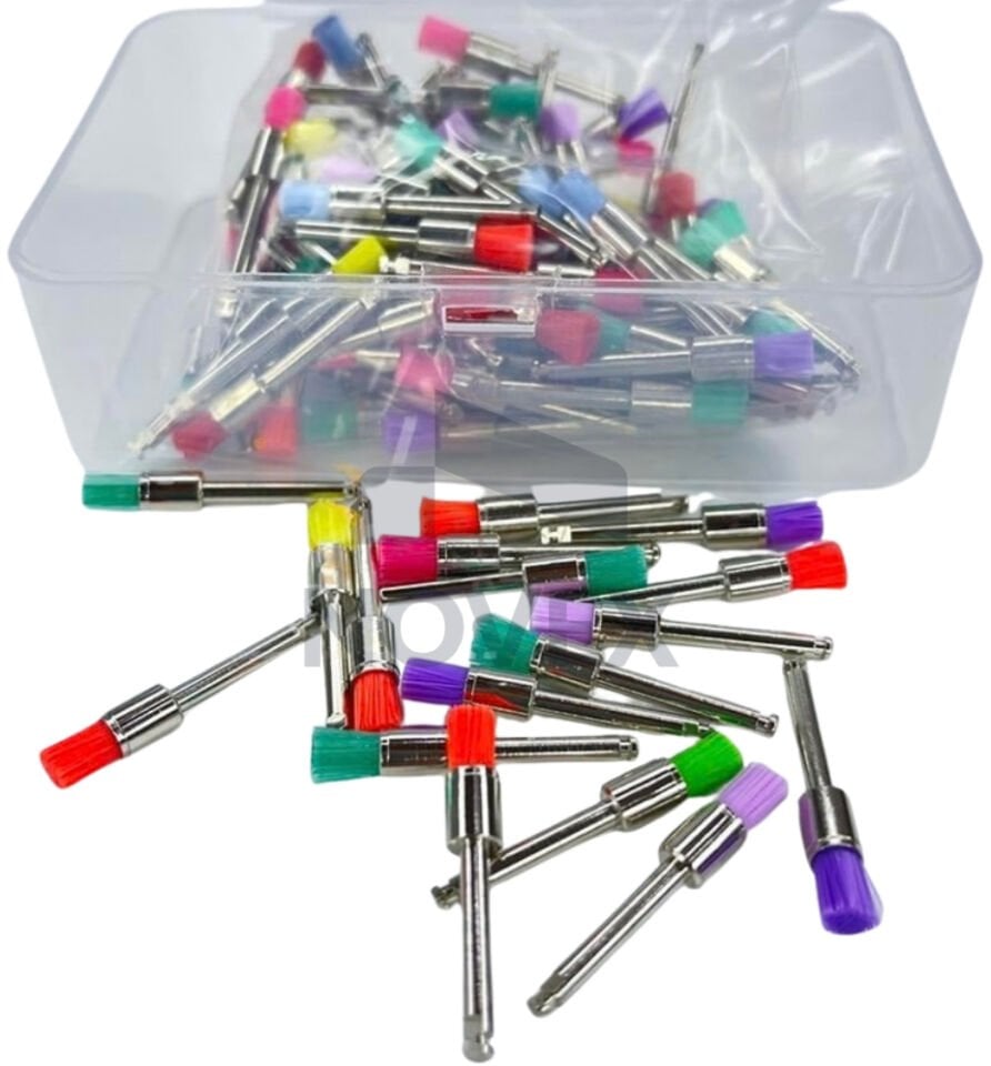 CocoDent Polisaj Fırçası Renkli İnce